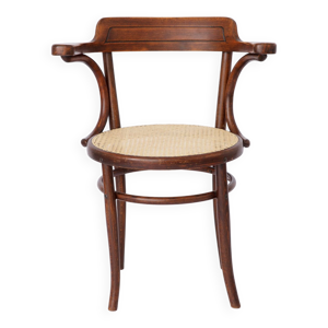 Chaise de bureau vintage en bois