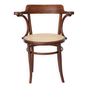 Chaise de bureau vintage - tresse bois