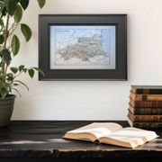Map of Pyrénées-Orientales, 1889. Authentic Vintage.