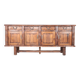 Large brutalist Aranjou sideboard in elm, 1960s