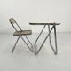 Platone white folding desk by Giancarlo Piretti for Anonima Castelli 1970