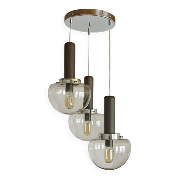 Suspension mcm space age accent lampe suspendue moderne du milieu du siècle des années 1980