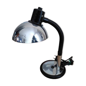 Lampe de bureau chromée Aluminor vintage