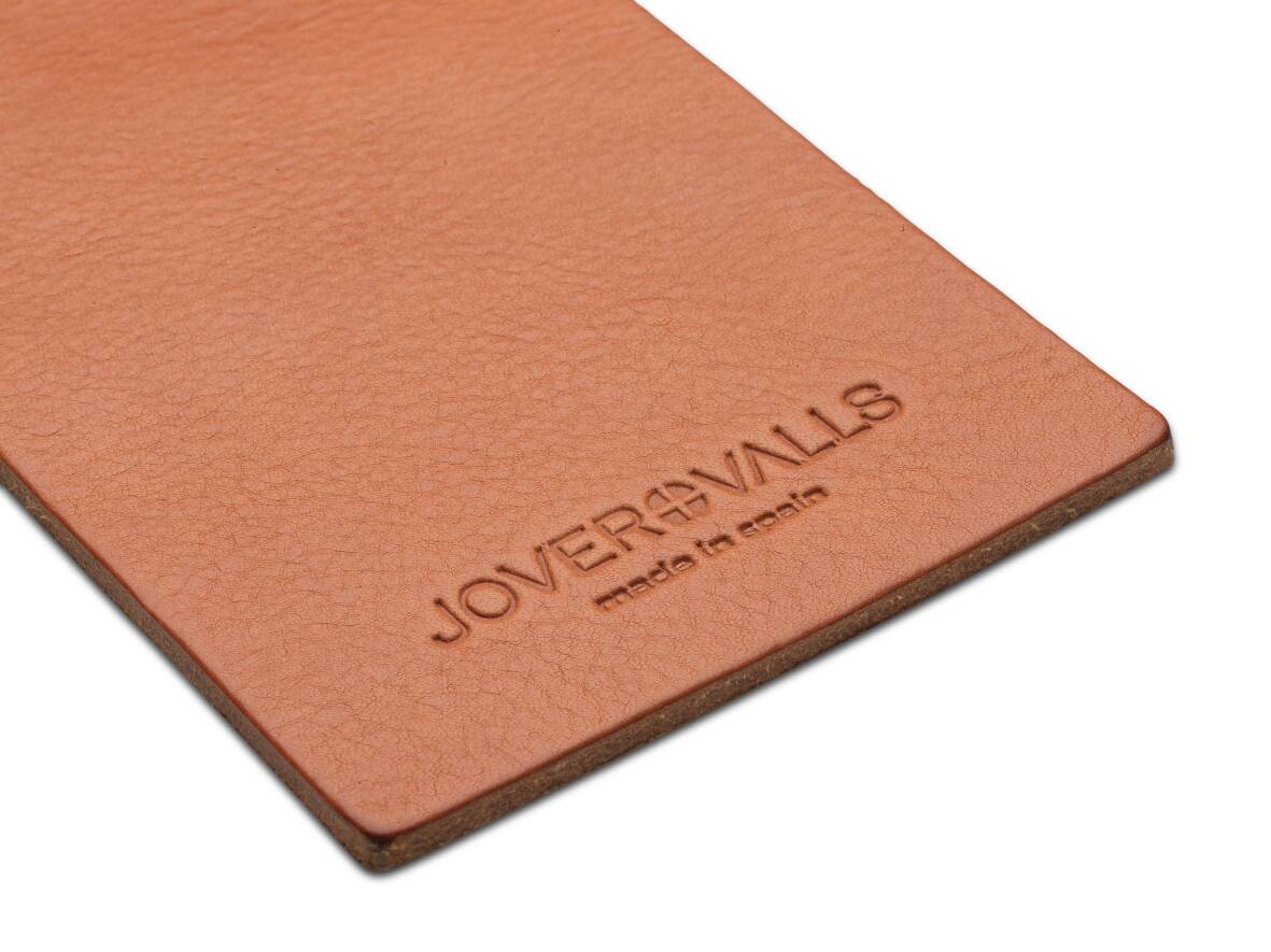 Contemporary Kitchen Counter Stool in Black Steel and Natural Tobacco Leather