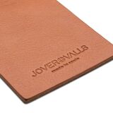 Contemporary Kitchen Counter Stool in Black Steel and Natural Tobacco Leather