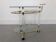 Italian Brass & Glass Bar Serving Cart Trolley, 1970s