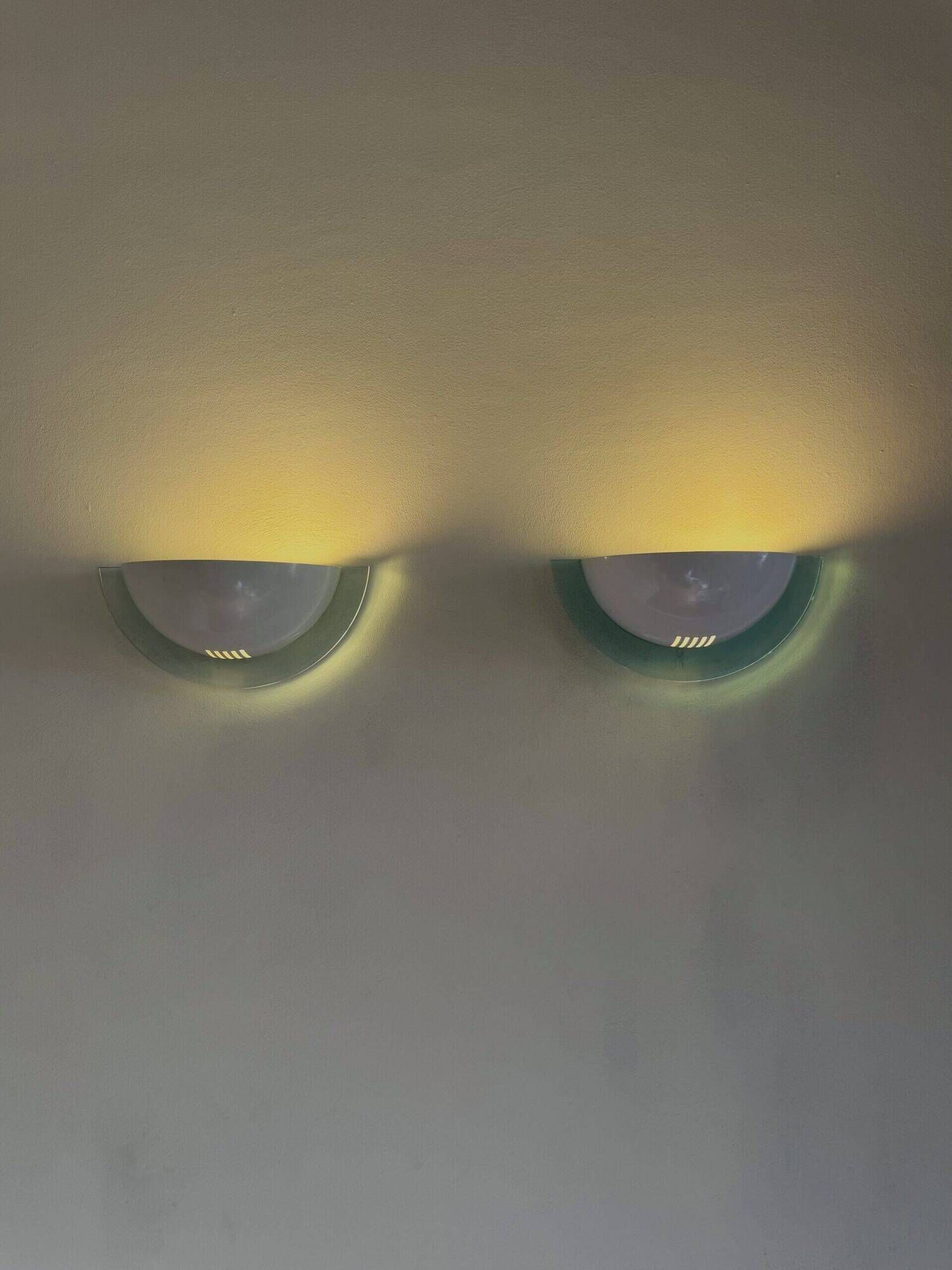 Model 1547 Semi-Circle Wall Sconces By Vrieland Design, The Netherlands 1980S