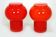 Vintage Red Glass Table Lamps attributed to Štěpán Tabery, 1970s