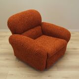 Orange armchair, Italian design, 1970s, production: Italy