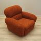 Orange armchair, Italian design, 1970s, production: Italy