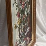 Oil painting on canvas around 2005 signed dimensions: height -77cm- width -62 cm-