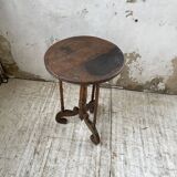 19th century oak pedestal console