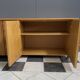 Large blonde Wicker & wood webbing sideboard