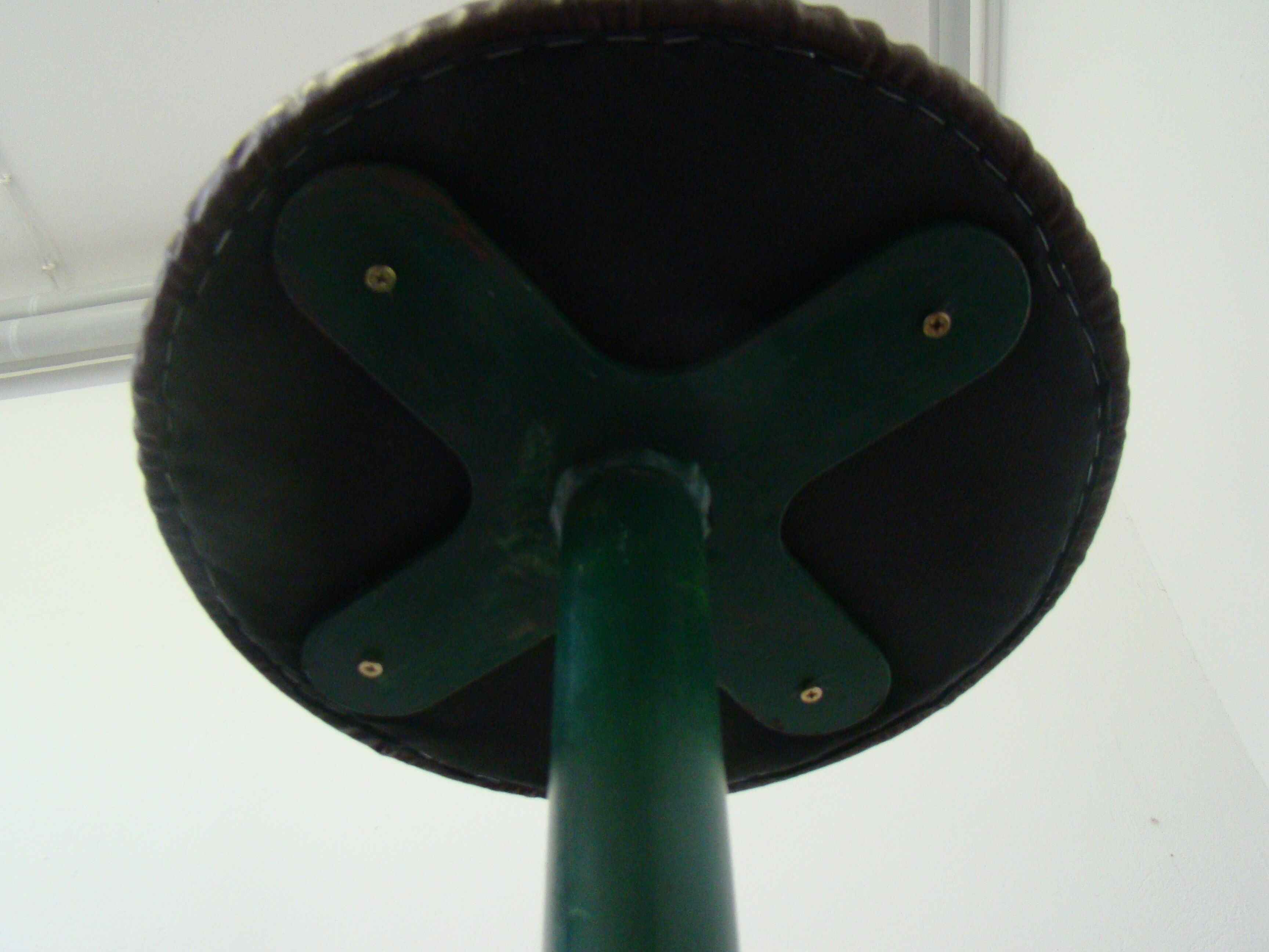 Set of 3 Industrial heavy weight bar stools