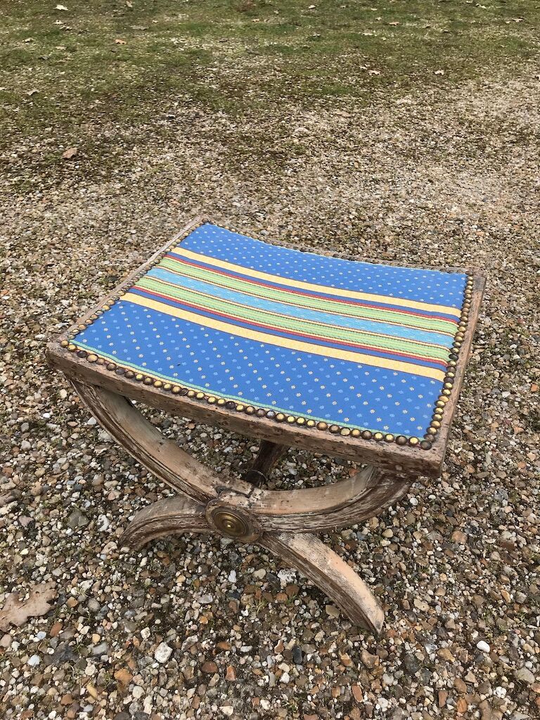Tabouret dagobert 19e siecle