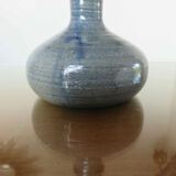 Sandstone lamp, signed, 60s