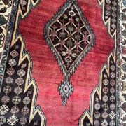 Ancient Persian mazlaghan carpet 126x198 cm