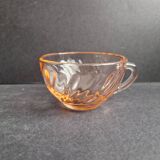 Set of 6 Rosaline cups, vintage arcoroc