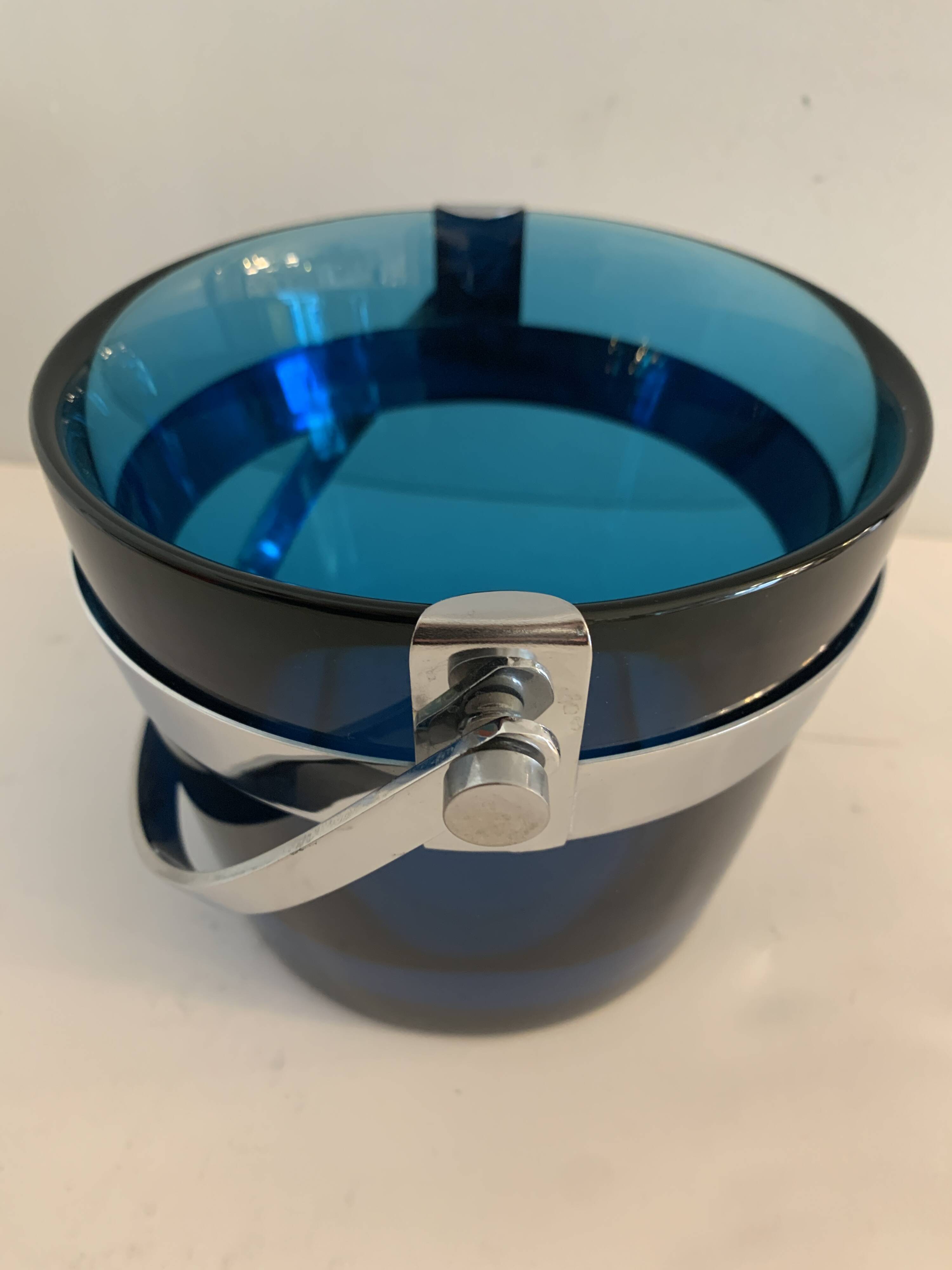 Scandinavian Fuga Orrefors ice bucket by Sven Palmquist, 1950