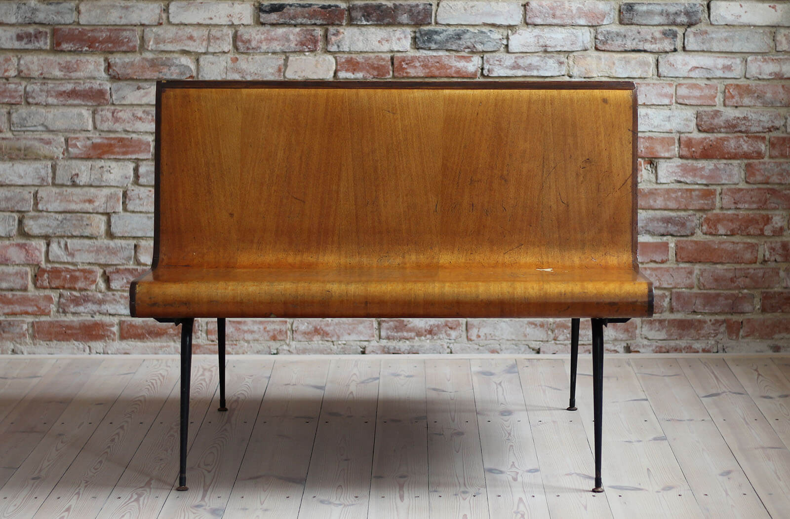 Vintage Platform Bench, 1950s