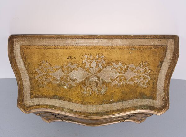 Commode florentine vintage en bois italienne des années 1970