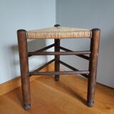 Mulched tripod stool