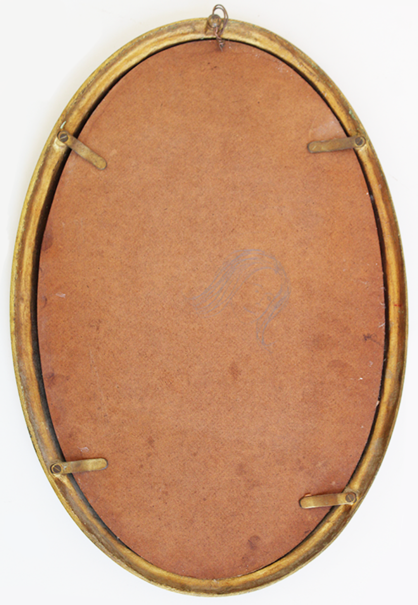 Oval mirror 42,5x29cm