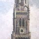 Mid Century Oil Painting of Bruges Oil Painting