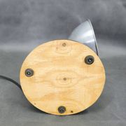 1940 industrial table lamp in aluminium and metal, Czechoslovakia