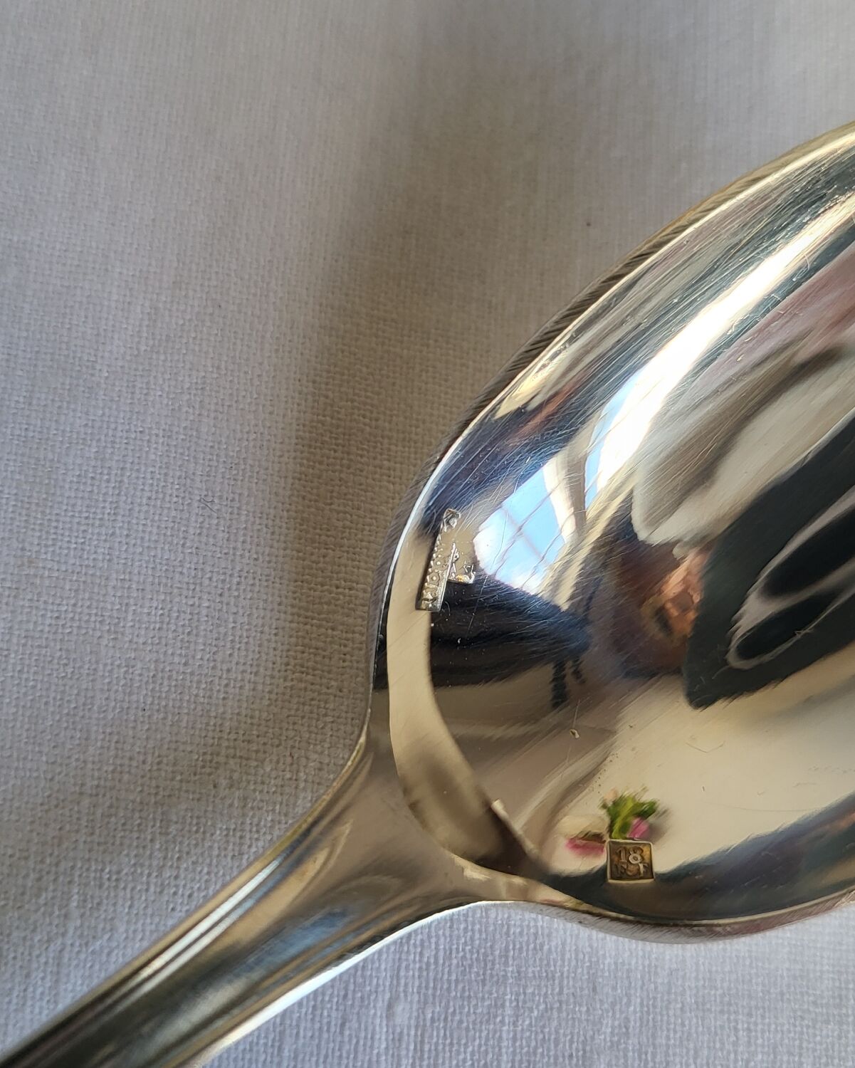 12 Small Silver-Plated Metal Spoons Guildar Silversmith