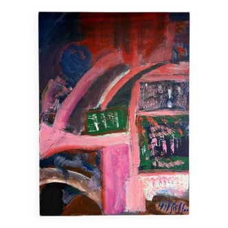 Contemporary painting signed