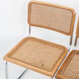 Set of 6 Cesca chairs. Made according to the design by Marcel Breuer. 80s.