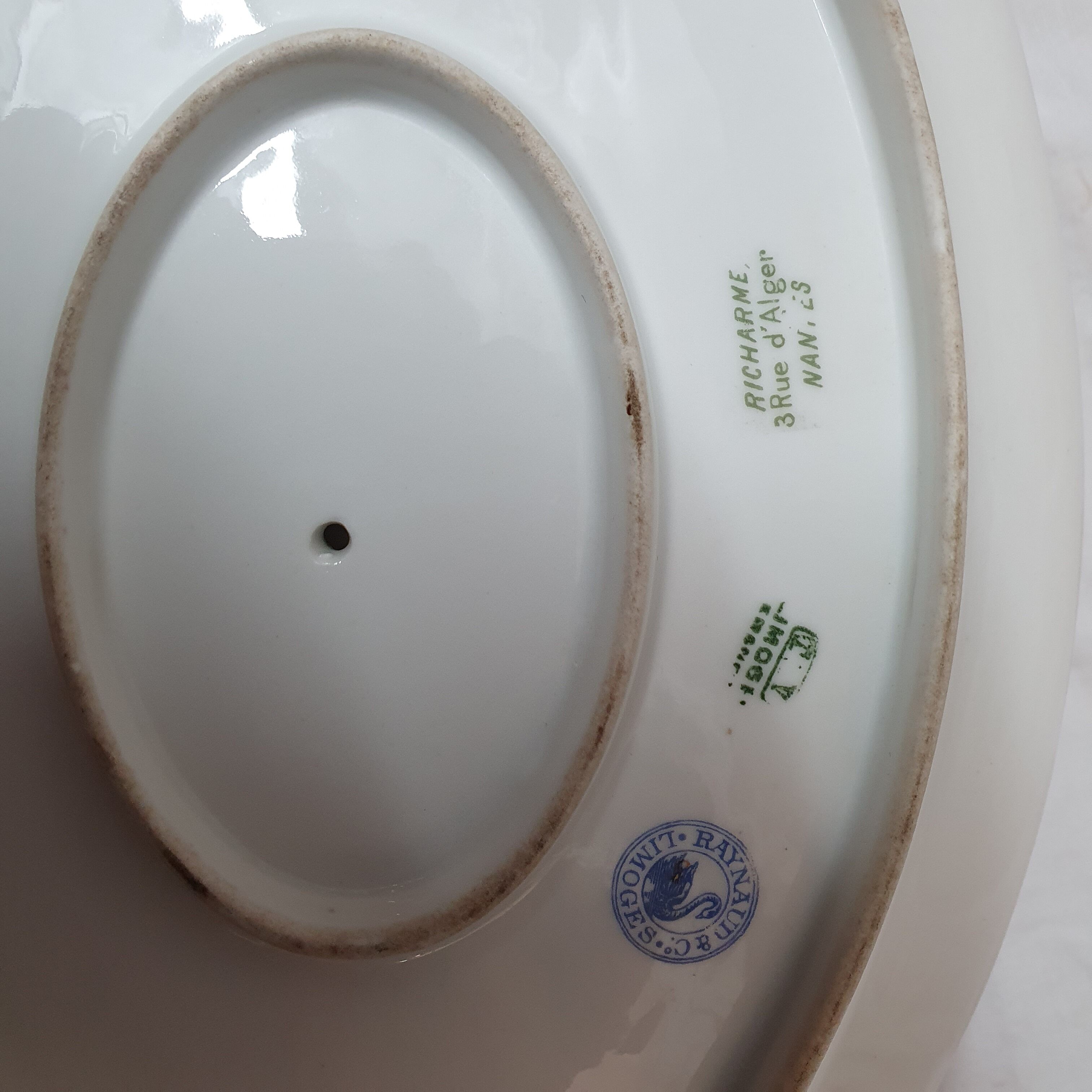 Saucière Raynaud porcelain of Limoges