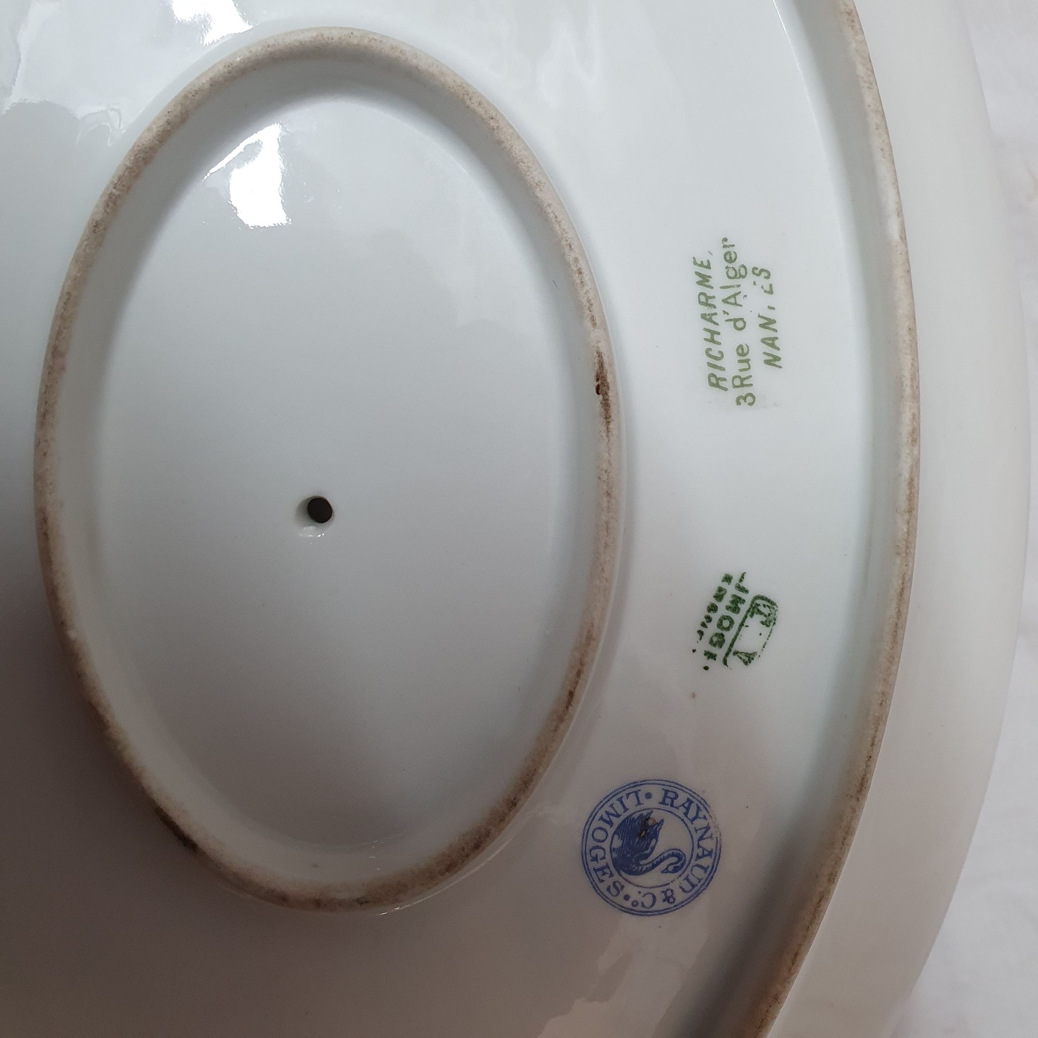 Saucière Raynaud porcelain of Limoges