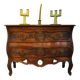 Commode provençale en noyer massif travail nîmois époque Louis XV