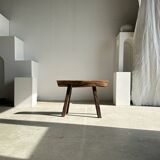 Small organic bench in upcycled Asian teak quadripod - Sungai