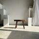 Small organic bench in upcycled Asian teak quadripod - Sungai