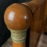 Empire period center bed in blond mahogany