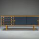 Mid-century modern pine sideboard from Musterring International, 1960s