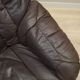 Leather swivel armchair, Danish design, 1960s, designer: H.W. Klein, manufacture: Bramin