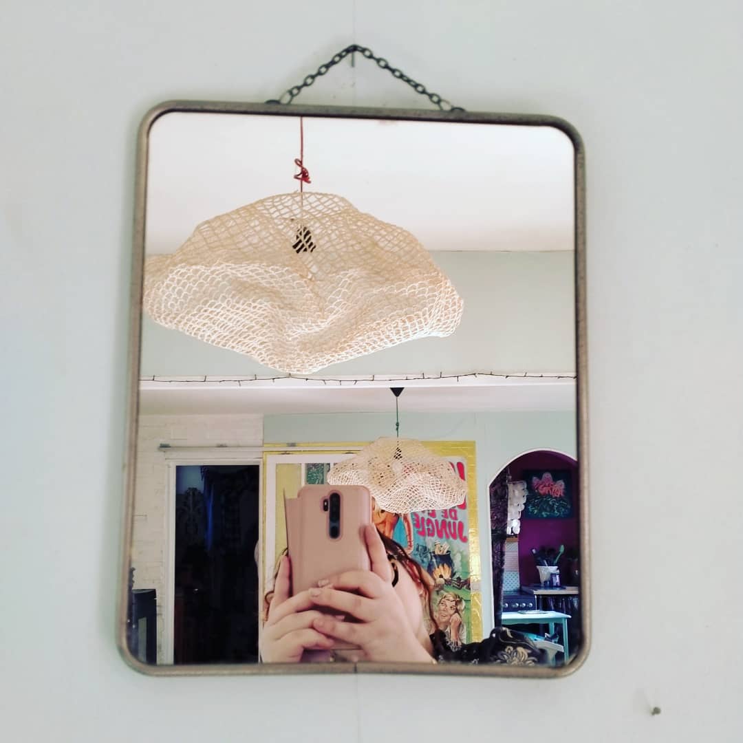 Vintage barber mirror