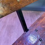 Farmhouse bench with backrest