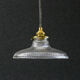 Holophane suspension in translucent glass delivered with brass socket and new cable