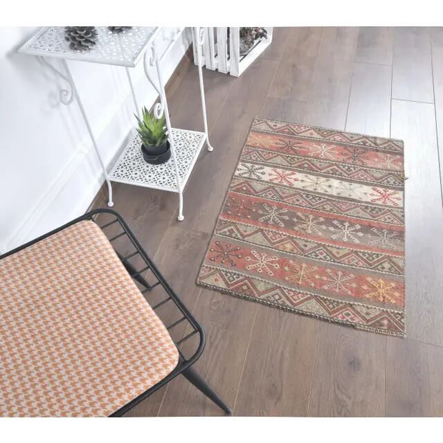 Vintage Handmade Turkish Wool Rug 65x90