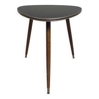 Table d'appoint triangulaire vintage, table basse, trépied