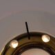 Pendant Light in Glass and Brass from Stilnovo, Italy, 1950s