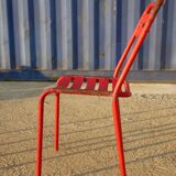 2 chairs Tolix T2 red by Xavier Pauchard
