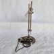 Articulated Daylight desk lamp with magnifying glass and clamp – Aged brass finish