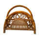 Rattan and bamboo magazine holder from the 70s