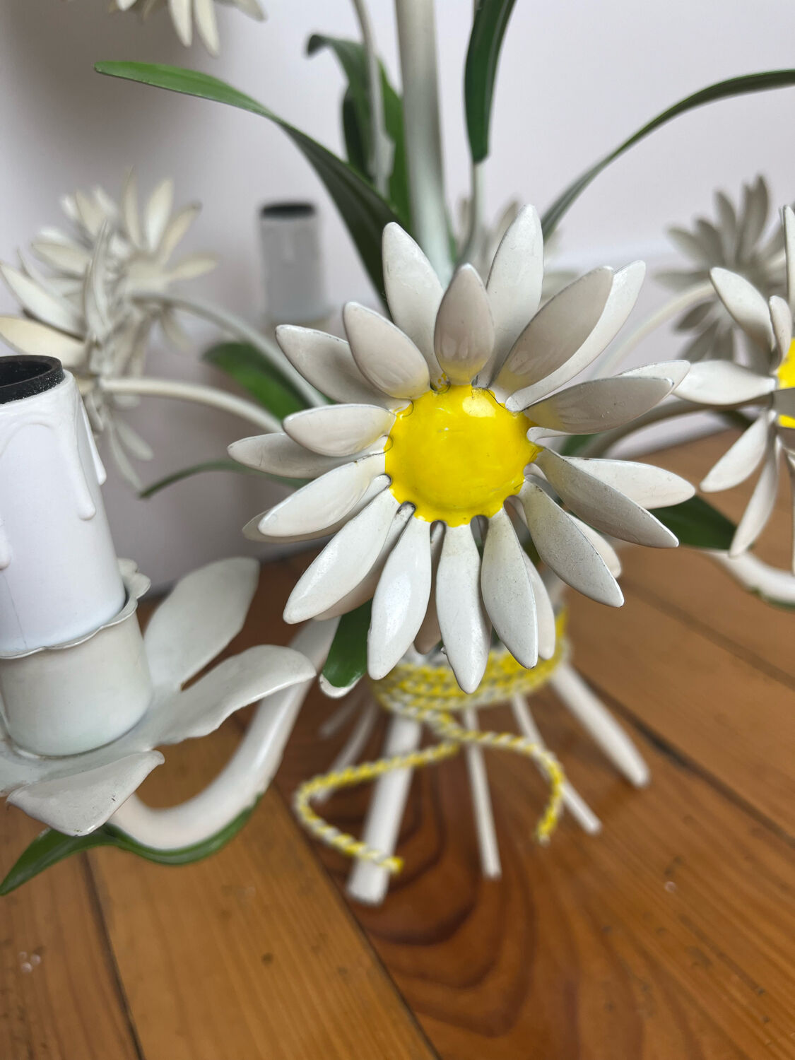 Lustre italien marguerites années 70